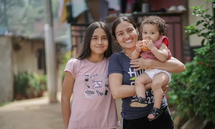 madre e hijos